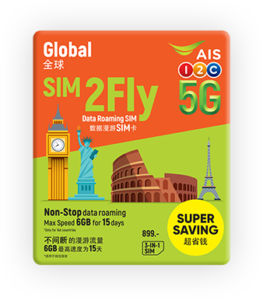 15 Day 6GB Unlimited Global Data SIM | TSIM's International Roaming SIM ...